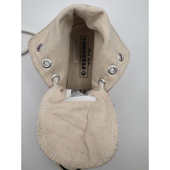 Converse High Tops Sneakers W5.5/ M3.5 Hot Pink Women's Unisex Retro Logo Fold - Picture 11 of 13